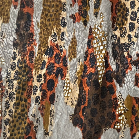 Lilli Ann Skirt 27”Waist Animal Print Patchwork Silky Maxi Mobwife Vtg *Read* - Picture 8 of 9